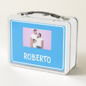 COLLAGEフォトランチボックスブルースカイカスタマイズト メタルランチボックス (裏面)