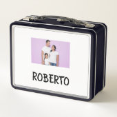 COLLAGEフォトランチボックスブルースカイカスタマイズト メタルランチボックス (裏面)