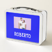 COLLAGEフォトランチボックスホワイトへカスタマイズ メタルランチボックス (裏面)