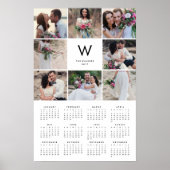 Collage ミニマル 16x24 2017年フォトカレンダー ポスター (正面)