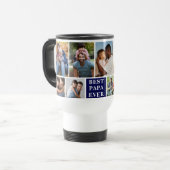 Collage 10 Photos Best Papa Ever トラベルマグ (正面左)