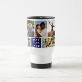 Collage 10 Photos Best Papa Ever トラベルマグ (中央)