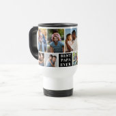 Collage 10 Photos Best Papa Ever トラベルマグ (正面左)