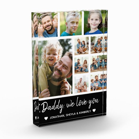 Collage 10 Photos gift for Dad フォトブロック (左)