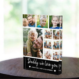 Collage 10 Photos gift for Dad フォトブロック