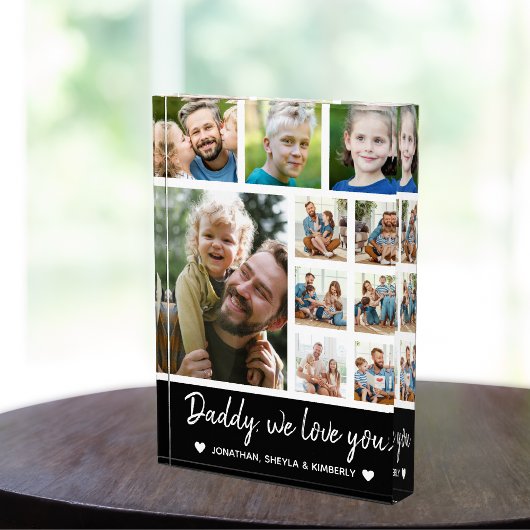 Collage 10 Photos gift for Dad フォトブロック