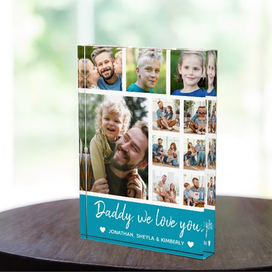 Collage 10 Photos gift for Dad フォトブロック