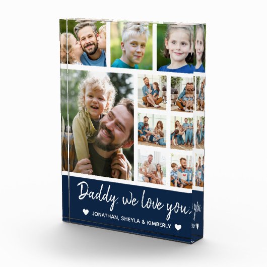 Collage 10 Photos gift for Dad フォトブロック (右)