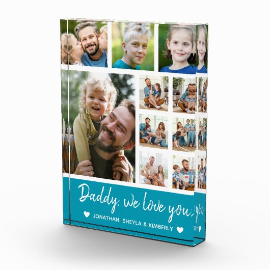 Collage 10 Photos gift for Dad フォトブロック (右)