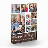 Collage 10 Photos Grandpa We Love you フォトブロック (左)