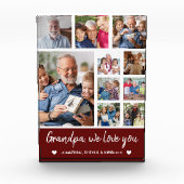 Collage 10 Photos Grandpa We Love you フォトブロック (正面)