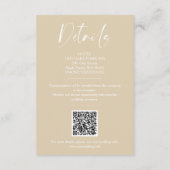 Collage 2 Photos Be Our Guest Romantic Wedding エンクロージャーカード (裏面)