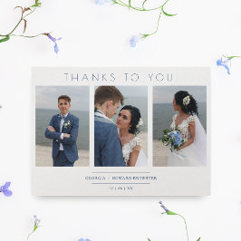 Collage 3写真モダンのミニマル結婚リストスクリプト