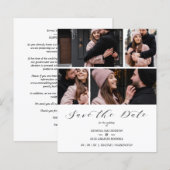 Collage 4 Photos Modern Couple Wedding (正面/裏面)