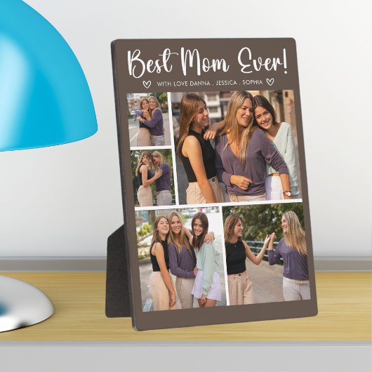 Collage 5 Photos Gift for Mother's Day フォトプラーク