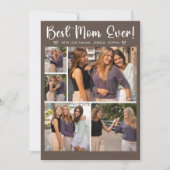 Collage 5 Photos Gift for Mother's Day 招待状 (正面)