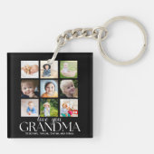 Collage 9 Photos for Grandma Love you キーホルダー (裏面)