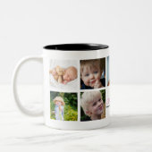 Collage 9 Photos for Grandma Love you ツートーンマグカップ (左)