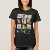 Collage 9 Photos for Grandma Love you Tシャツ (正面)