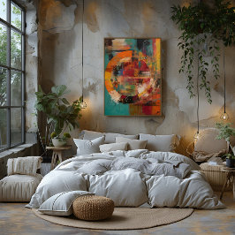 Collage Abstracto de Círculo Colorido フォトプリント