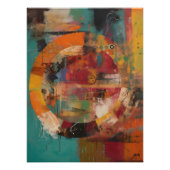 Collage Abstracto de Círculo Colorido フォトプリント (正面)