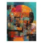 Collage Abstracto de Círculo Geométrico フォトプリント (正面)