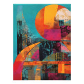 Collage Abstracto de Círculos Coloridos フォトプリント (正面)