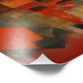 Collage Abstracto de Trazos y Círculos フォトプリント (角)