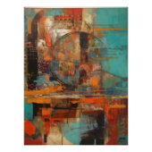 Collage Abstracto de Trazos y Círculos フォトプリント (正面)