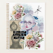 Collage Art Birthday Flowers プランナー手帳 (正面)