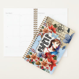 Collage Art December, Holly プランナー手帳