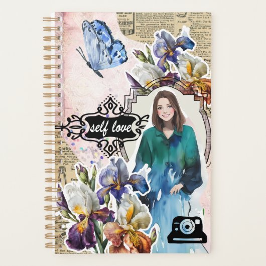 Collage Art February, Iris プランナー手帳 (正面)