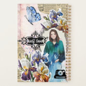 Collage Art February, Iris プランナー手帳 (裏面)