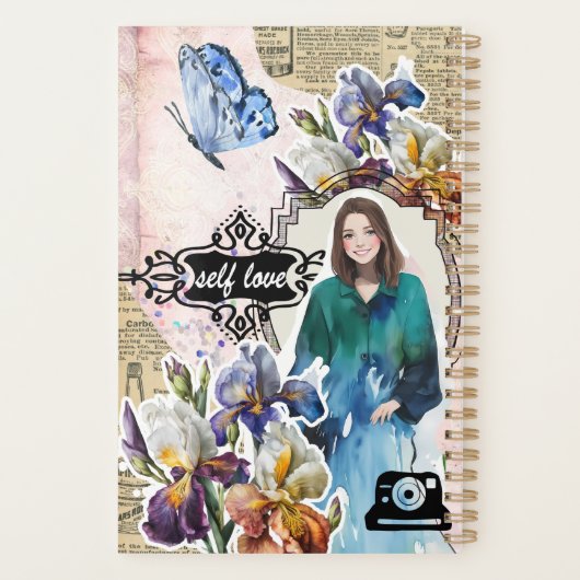 Collage Art February, Iris プランナー手帳 (裏面)