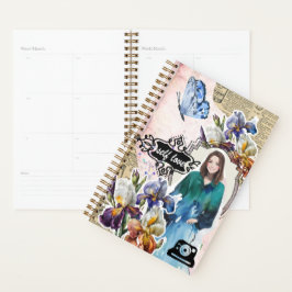 Collage Art February, Iris プランナー手帳