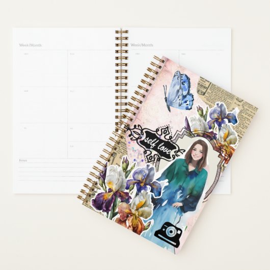 Collage Art February, Iris プランナー手帳 (ディスプレー)