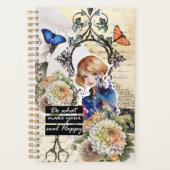 Collage Art November, Chrysanthemum プランナー手帳 (正面)