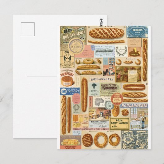 Collage boulgerie et from ages ポストカード (正面/裏面)