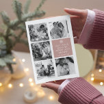 Collage Christmas Photo | Merry Christmas | Pink<br><div class="desc">Collage Christmas Photo | Merry Christmas | Pink</div>