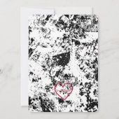 Collage Cut Out Rockstar Birthday 招待状 (裏面)