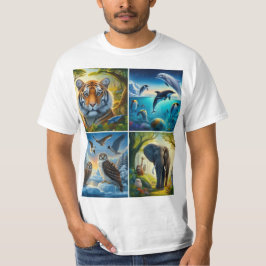 Collage de animales tシャツ