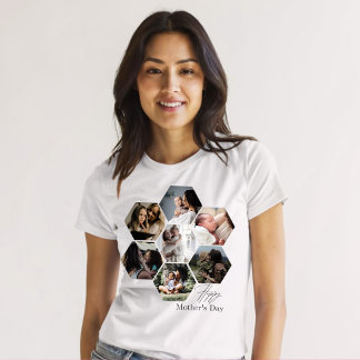 Collage de fotos MOMMY personalizado del regalo de Tシャツ