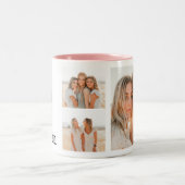 Collage Friend Photo|ハッピーバースデー |ギフ最高のト ツートーンマグカップ (中央)