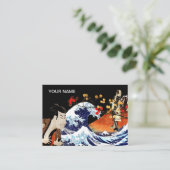 Collage Japanese Masterpiece Paintings 名刺 (スタンド正面)