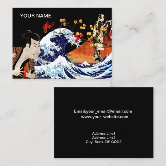 Collage Japanese Masterpiece Paintings 名刺 (正面/裏面)