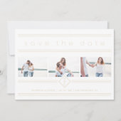 Collage Minimalist 3 Photos Couple Wedding Initial (正面)