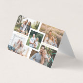 Collage Minimalist Merry Christmas 5 Photos Family (正面)