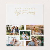 Collage Minimalist Merry Christmas 5 Photos Family (外部フラット)