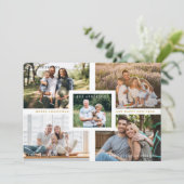 Collage Minimalist Merry Christmas Photo Families (スタンド正面)