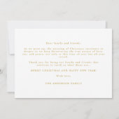 Collage Minimalist Merry Christmas Photo Families (裏面)